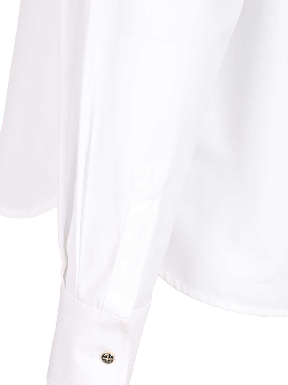 Max Mara Embroidered Poplin Shirt Shirts - Bianco | 4a93426afe303af7955b0fad8b231cc734c9919b