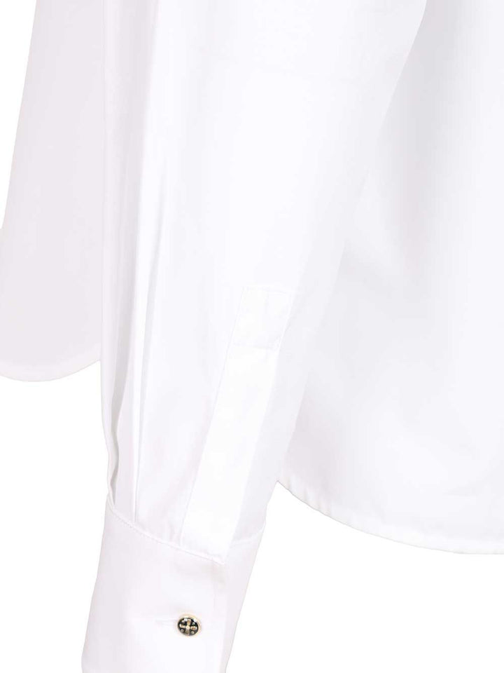 Max Mara Embroidered Poplin Shirt Shirts - Bianco | 4a93426afe303af7955b0fad8b231cc734c9919b