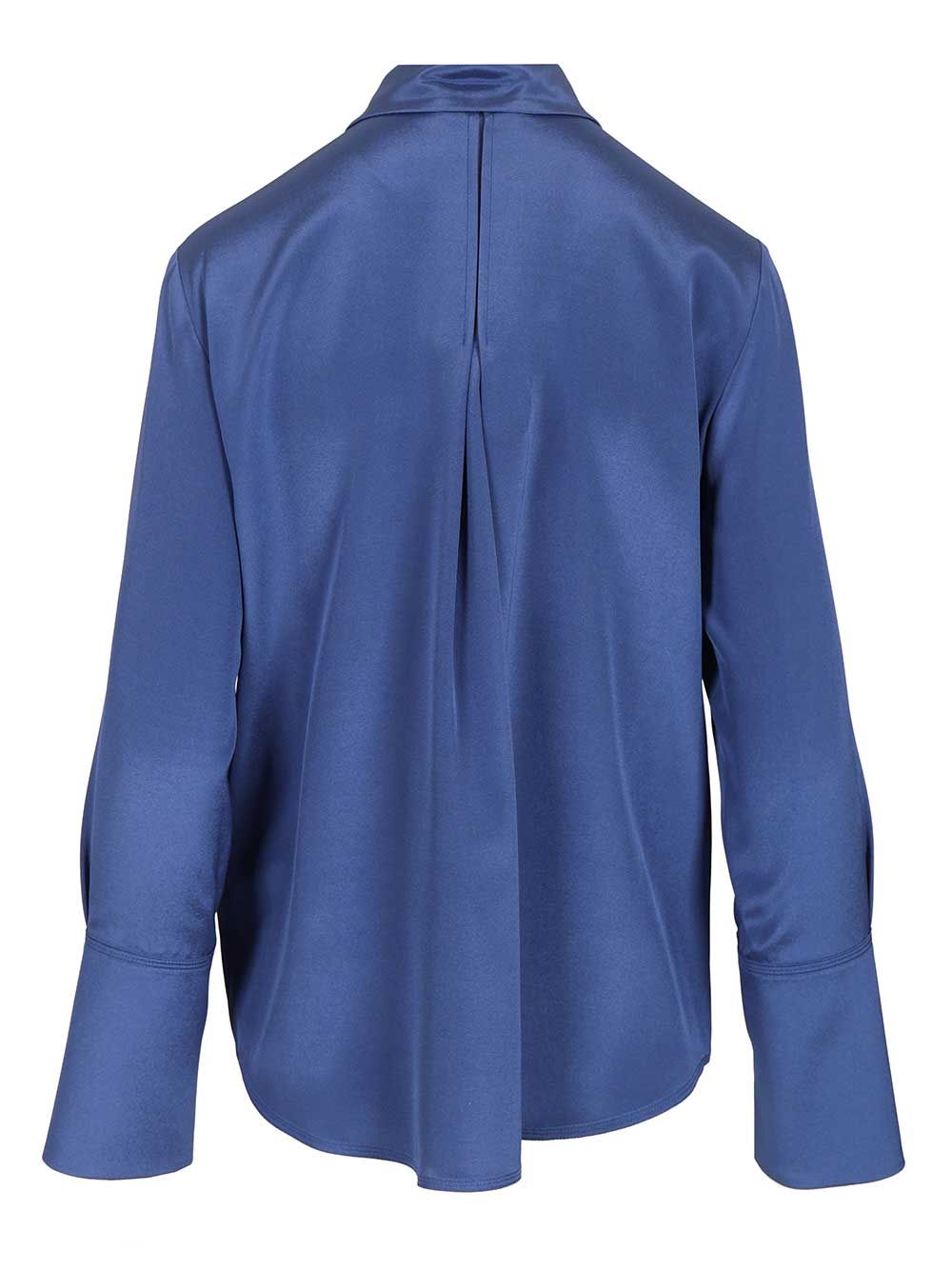 Max Mara Oversized Shirt Voliera Shirts - Blu | 8b95c38925a7163cbc9bc90a4e70ac9b87e28ad5