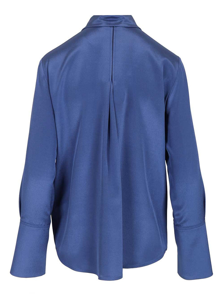 Max Mara Oversized Shirt Voliera Shirts - Blu | 8b95c38925a7163cbc9bc90a4e70ac9b87e28ad5