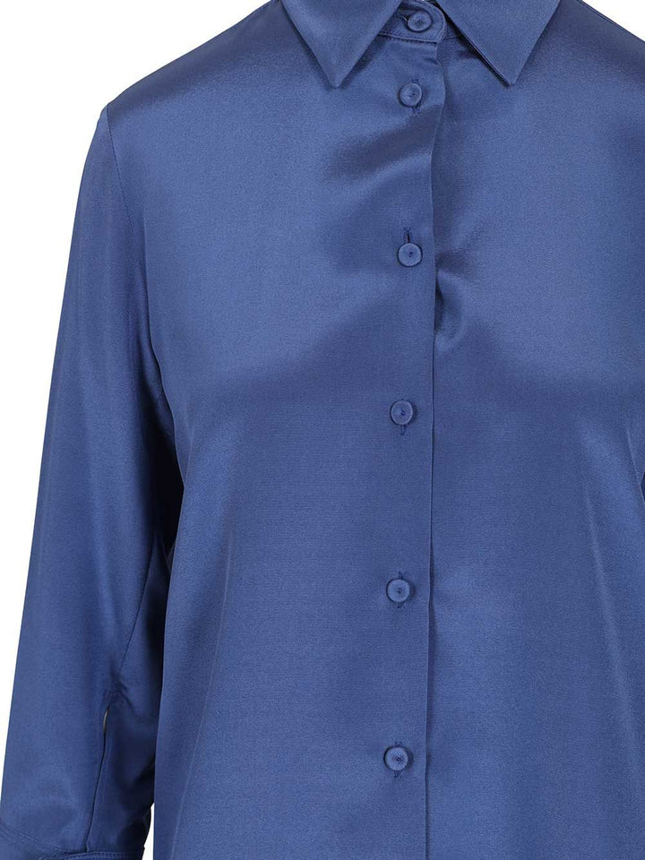 Max Mara Oversized Shirt Voliera Shirts - Blu | f83cccceca34fc2de6871887c95d38e61688b850