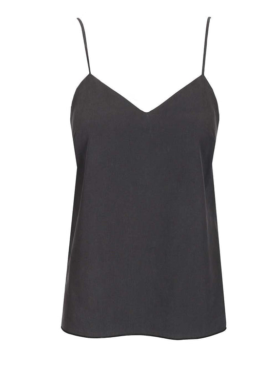 Silk Canvas Top Top Blu