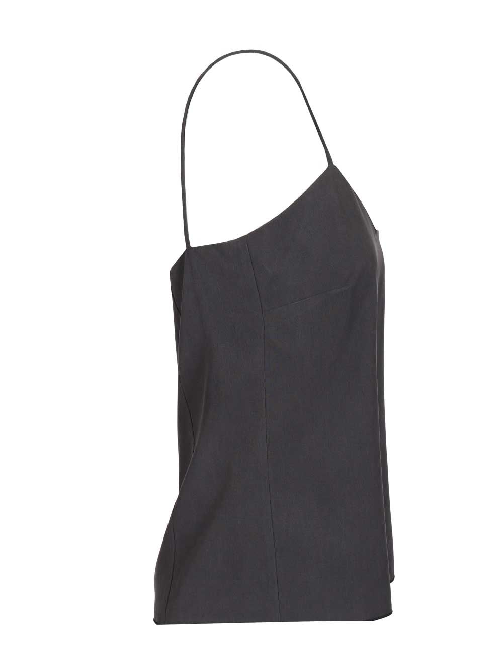 Max Mara Unghia Washed Silk Spaghetti Strap Top Top - Blu | 4b0e56eb9cfba0fb383a9e1e7b1b9b7c584aecfc