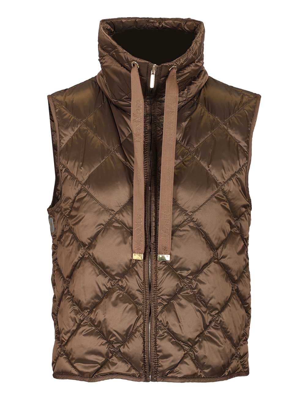 Max Mara The Cube Nylon Canvas Vest Coats - Marrone | 86d0c26fa8bf1d04897ab0743eaa982813332a69