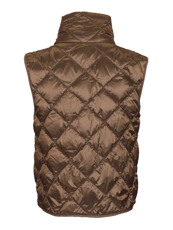 Max Mara The Cube Nylon Canvas Vest Coats - Marrone | 5958575c20f07f758b9340d27b03a63b153b83a8