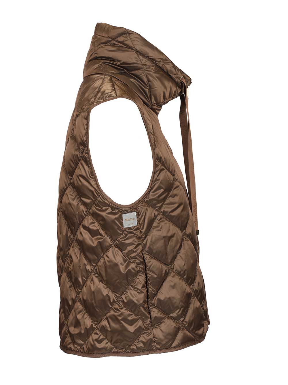 Max Mara The Cube Nylon Canvas Vest Coats - Marrone | 72093905814ccf9f542e3d896683119cf13258ec