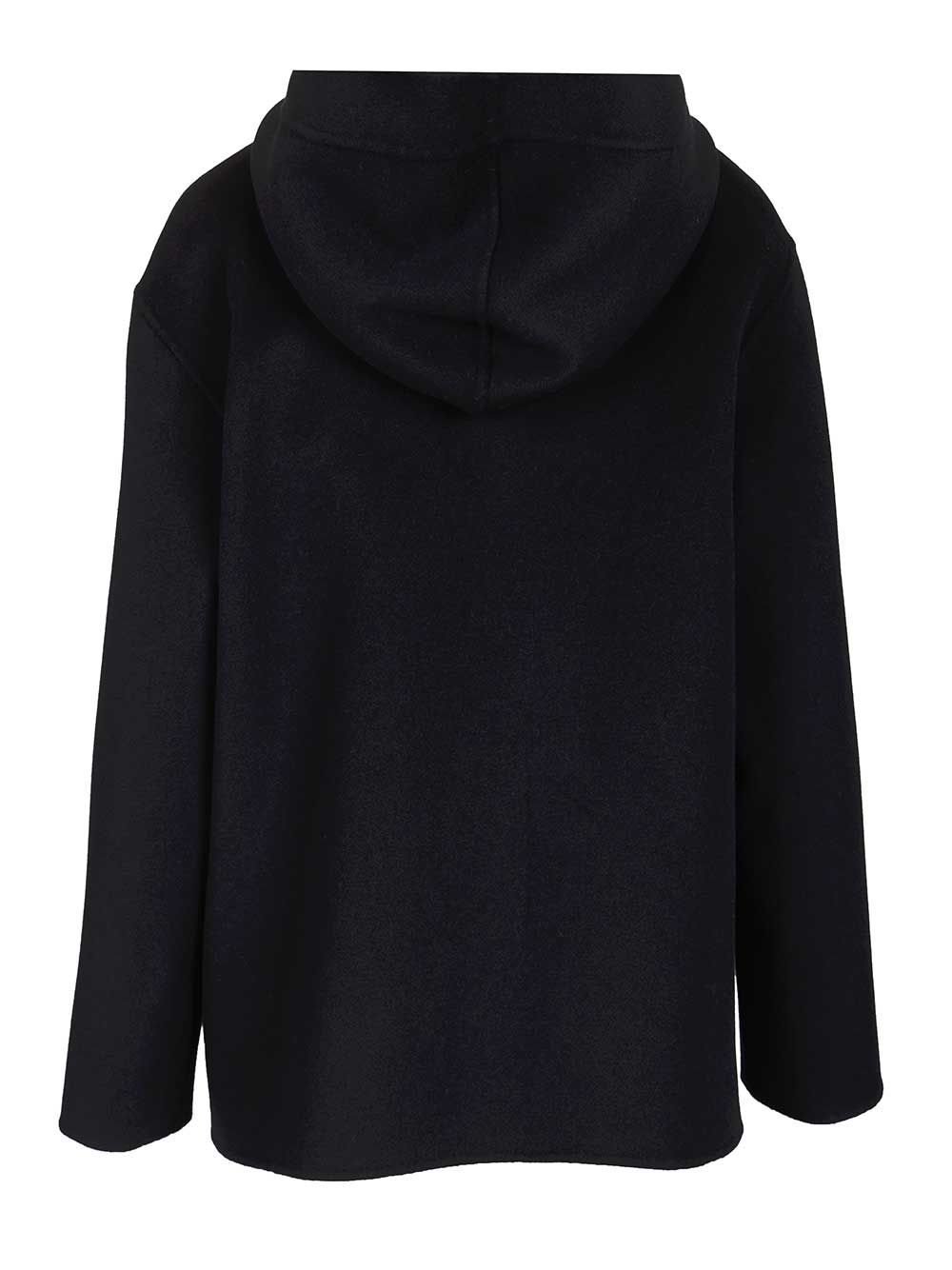 Max Mara Studio Wool, Cashmere And Silk Hooded Coat Coats - Blu | 2b2226c367d49fa30cde2ff76882f1116e926c4d