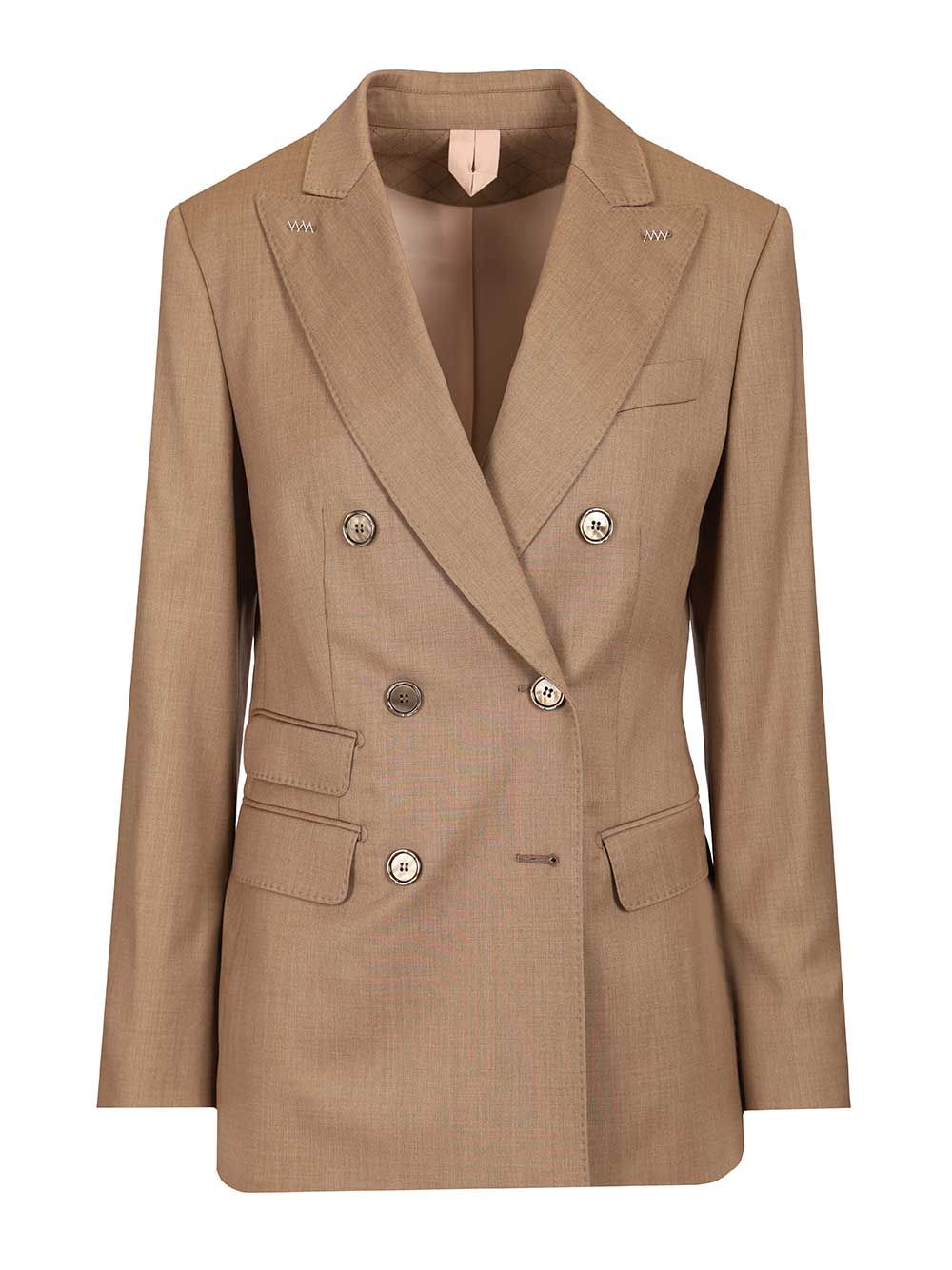 Max Mara Cupola Double Breasted Tailoring Blazer Giacche - Marrone | 541caab7c2b3f341439e27c4e4ae77e16869d72a