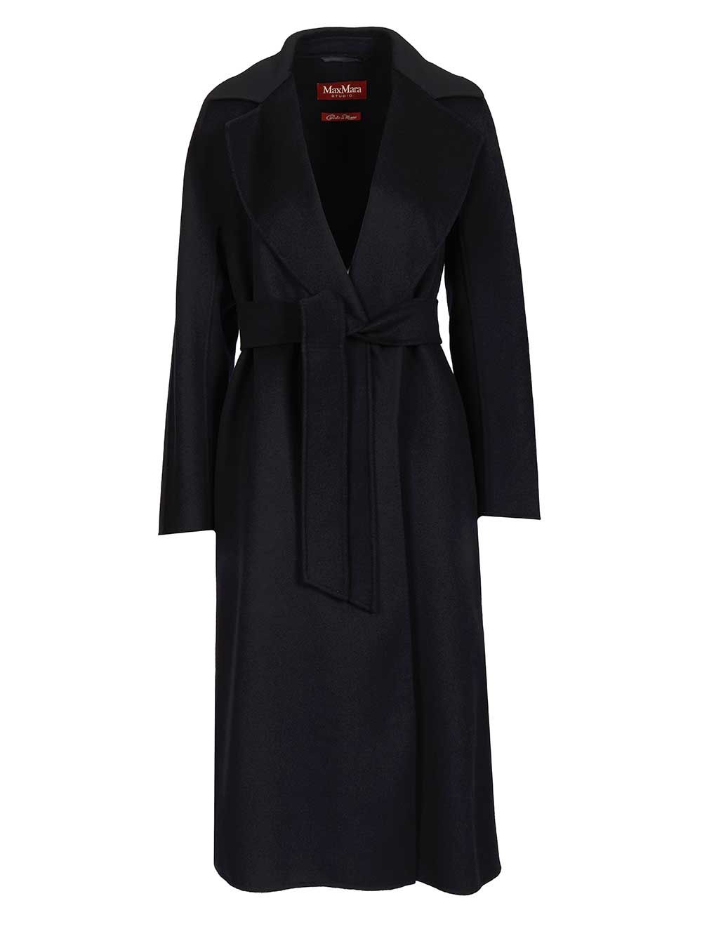 Max Mara Studio Dressing Gown Coat Coats - Blu | 041a6b43e86b319ebeed52386c8a140b32f74d5c