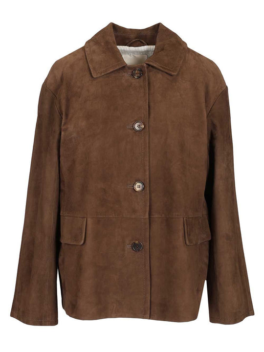 Suede Jacket Giacche Marrone