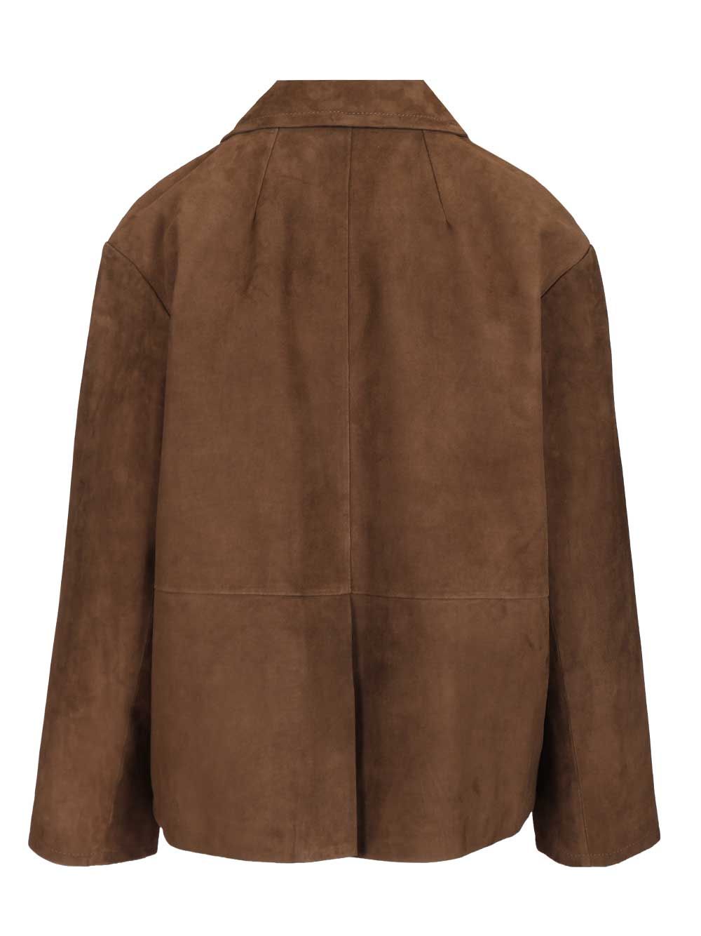 'S Max Mara Suede Jacket Giacche - Marrone | c7af4945cd2358684120a9ade9d029b9c692f97e