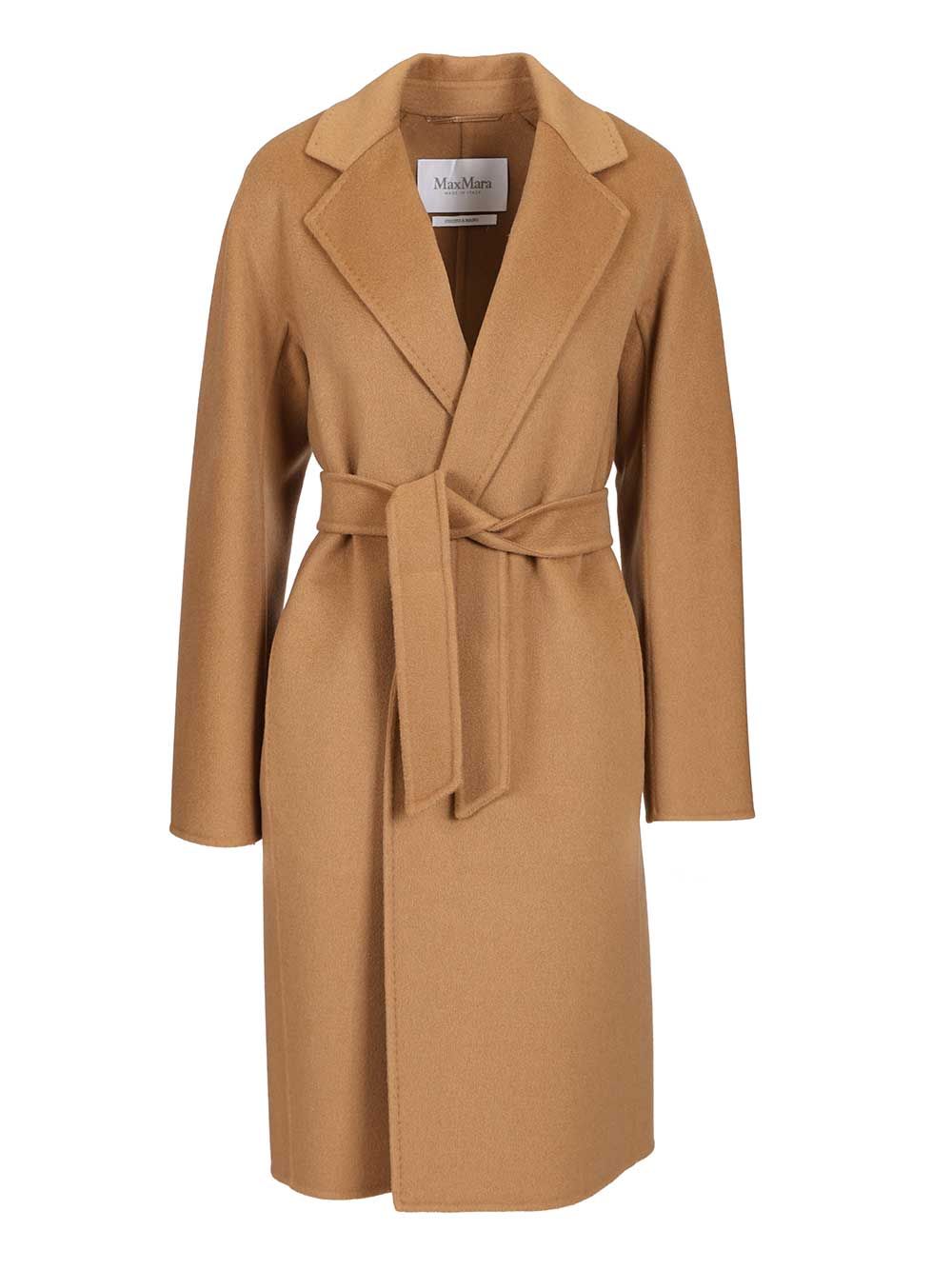 Max Mara Wrap Coat Coats - Beige | b1a8319964a92fd1b56e840d487d80953914997e
