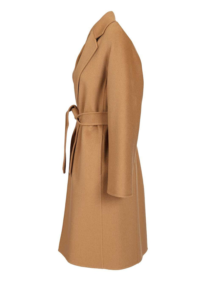 Max Mara Wrap Coat Coats - Beige | 2dda7e675c78205bca317d84bdbf95cf1f3d4f33