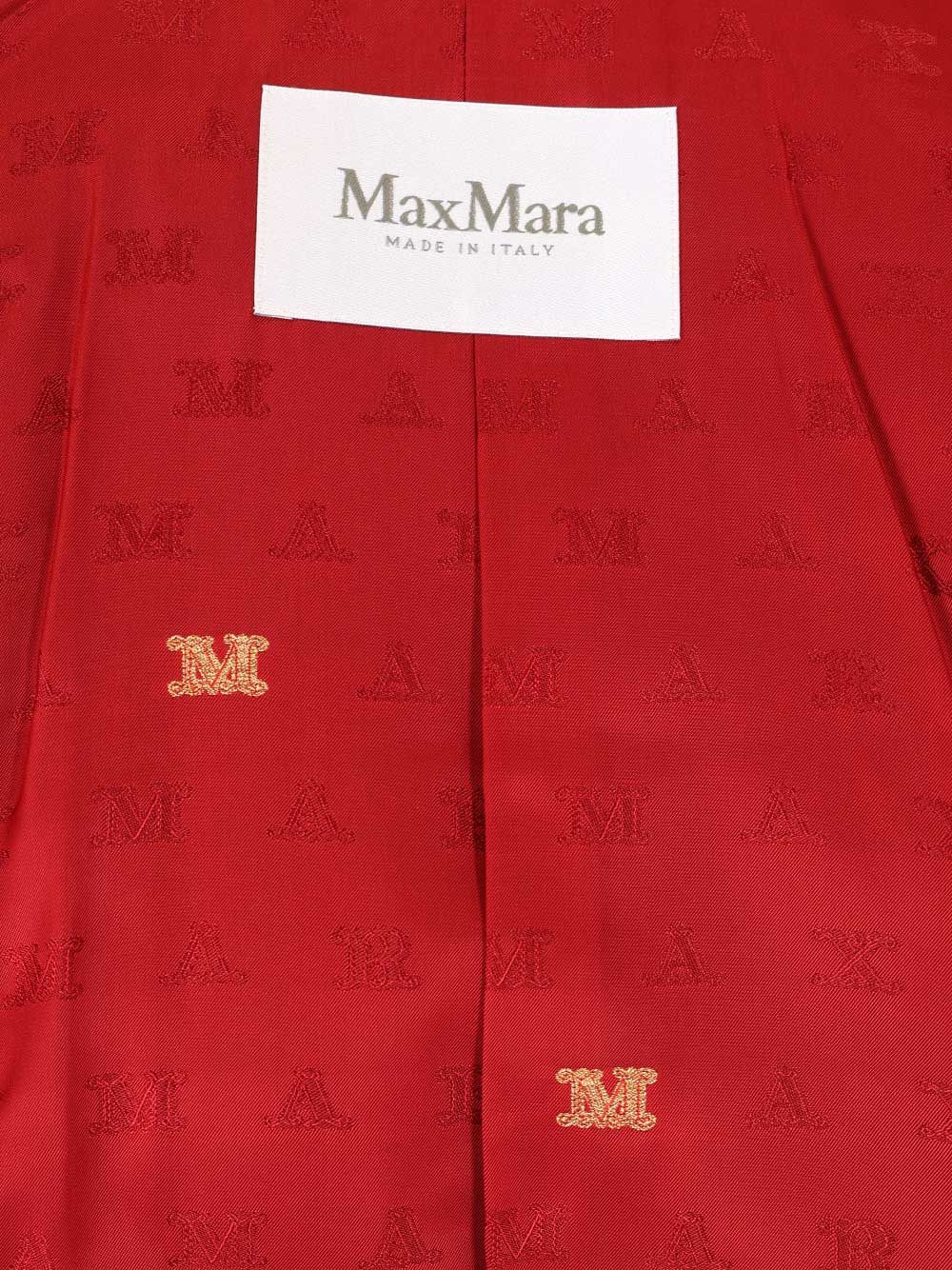 Max Mara Alpaca And Wool Teddy Crop Coat Coats - Rosso | 3b6a4efef590f45108e0baa7e78ff99ae86510aa