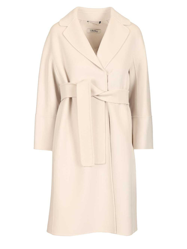 'S Max Mara Short Wool Coat Coats - Bianco | d05fa76ae08f5884d93dcaa052b4d9f53fd9c718
