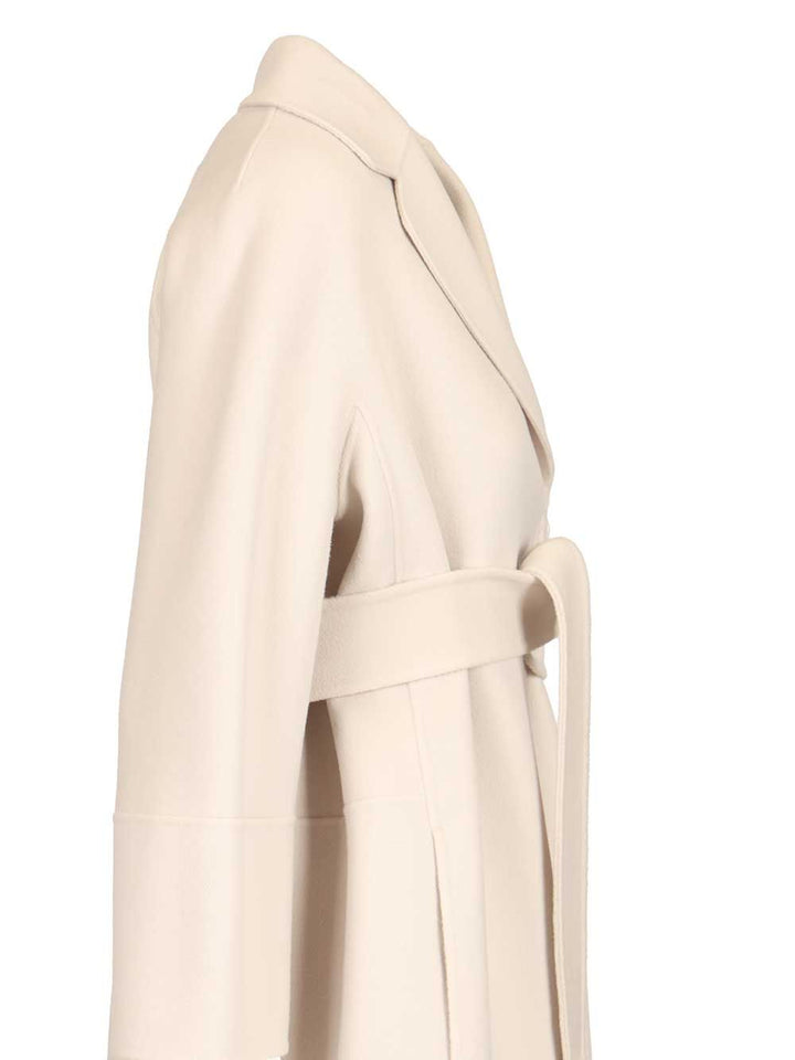 'S Max Mara Short Wool Coat Coats - Bianco | 163c7fad4189ef35a944636d6cc4f135226ae1a0