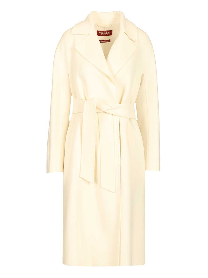 Max Mara Studio Dressing Gown Coat Coats - Bianco | 20e3f2614e80be346cf49f7cf597bf41ab94df08