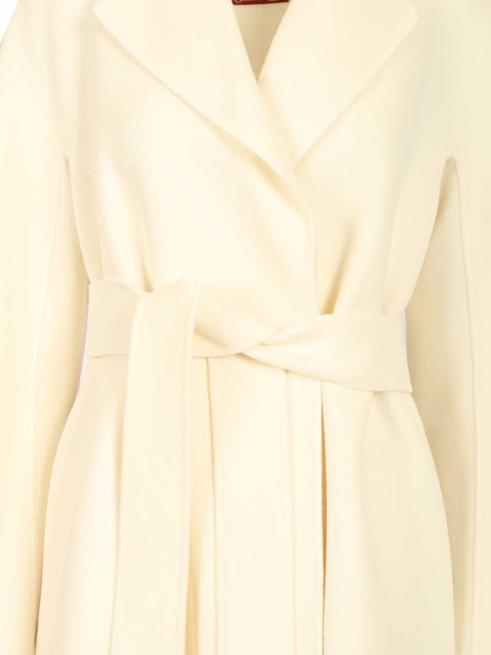 Max Mara Studio Dressing Gown Coat Coats - Bianco | 94170ffcd2506fc019cb1e0677e477a2bfff7ebf
