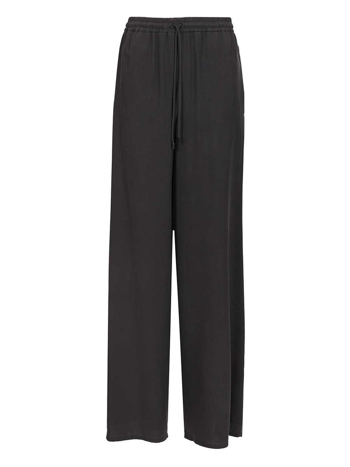 Max Mara Genero Washed Silk Drawstrings Pant Trousers - Blu | a6d1040408f4de1d0bc2c8eceaaa860dd7accb94