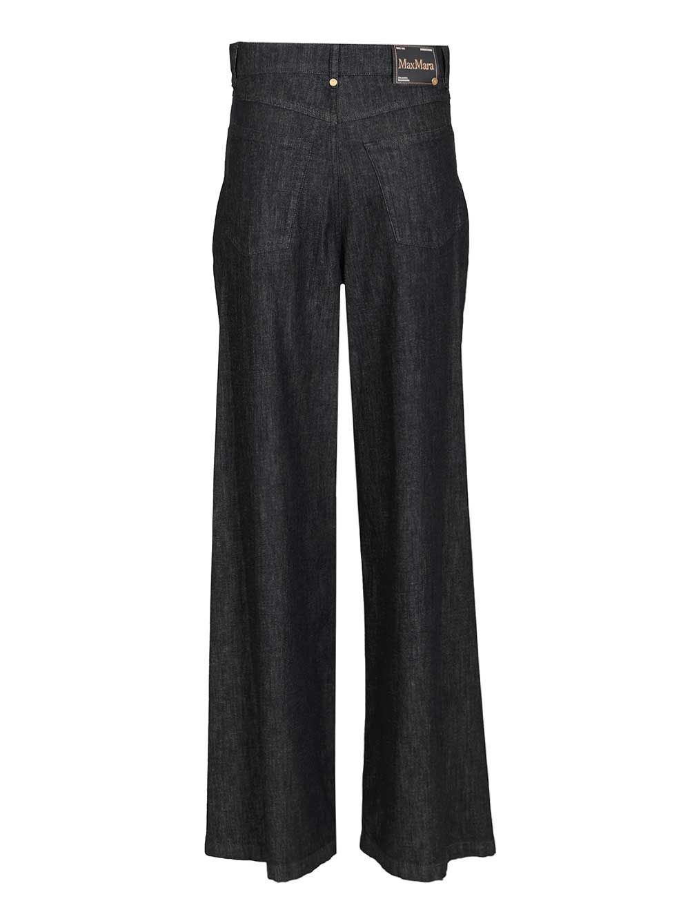 'S Max Mara Lavinia Wide Leg Denim Jeans - Blu | 9767117f67839b920def08ead1c40be362bcb246