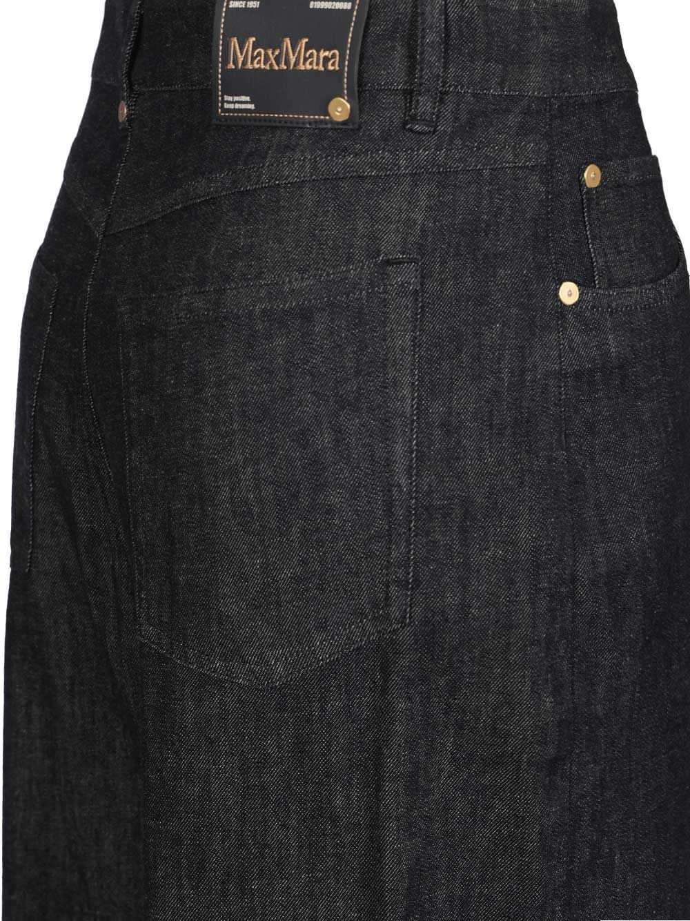 'S Max Mara Lavinia Wide Leg Denim Jeans - Blu | b41e6ba43ddafa416b63e964ebd4ce20c895c8de