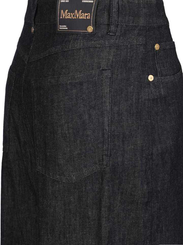 'S Max Mara Lavinia Wide Leg Denim Jeans - Blu | b41e6ba43ddafa416b63e964ebd4ce20c895c8de