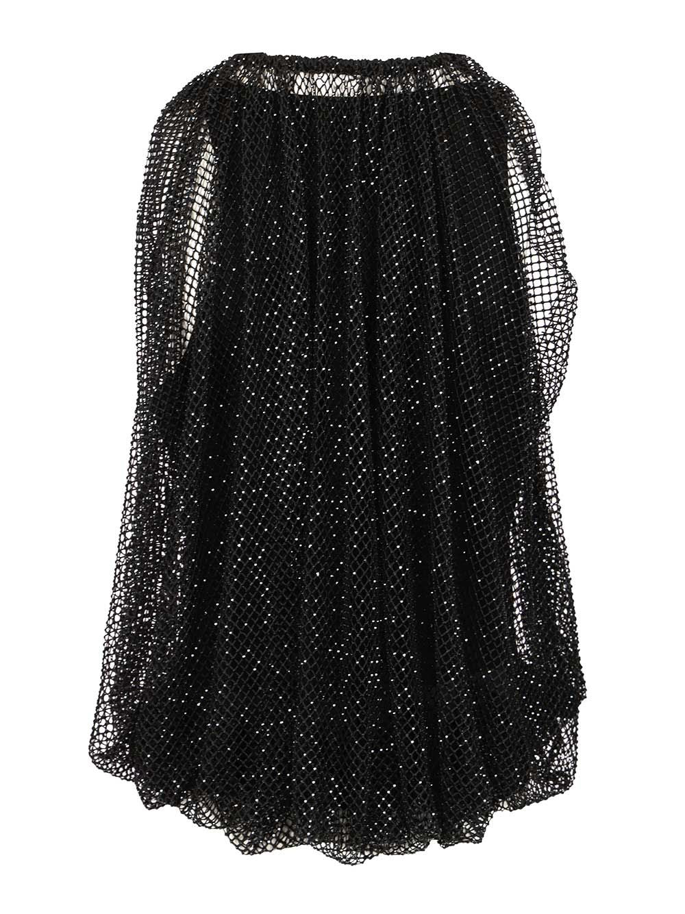 Sportmax Mesh Top With Crystals Top - Nero | efdda536f83f6a76e001008228b9598611fdce4b
