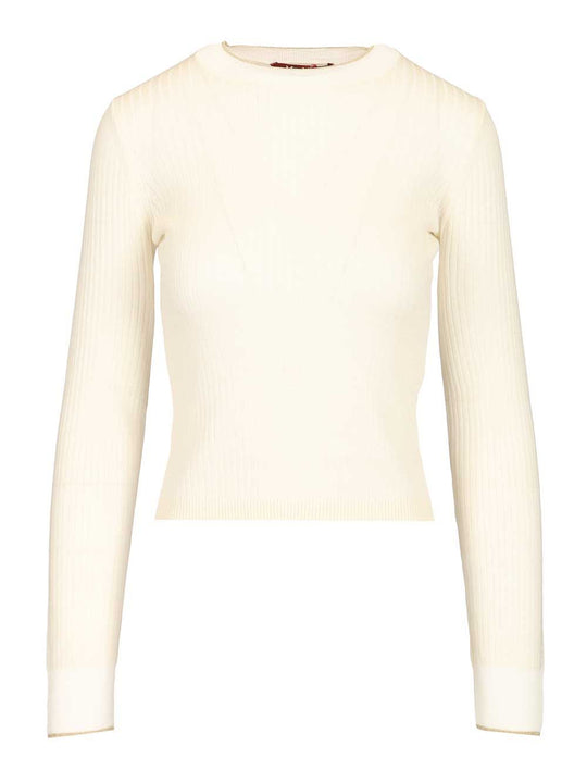 Crew Neck Knitwear Bianco