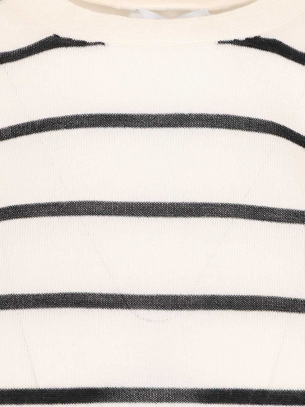 Max Mara Favetta Sweater In Cashmere And Silk Blend T-Shirt - Bianco | 101a2acb0fdbb1788d654dd0db3e10f60799686b