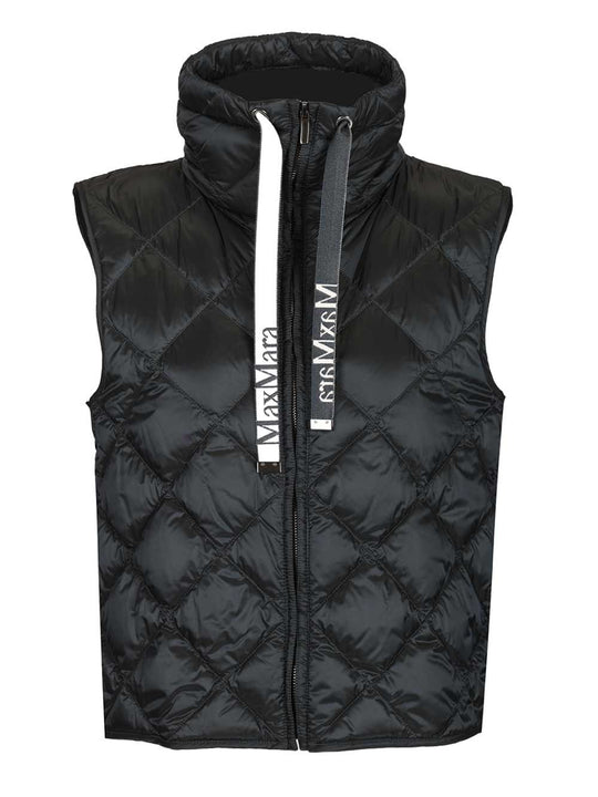 Nylon Canvas Vest Coats Blu