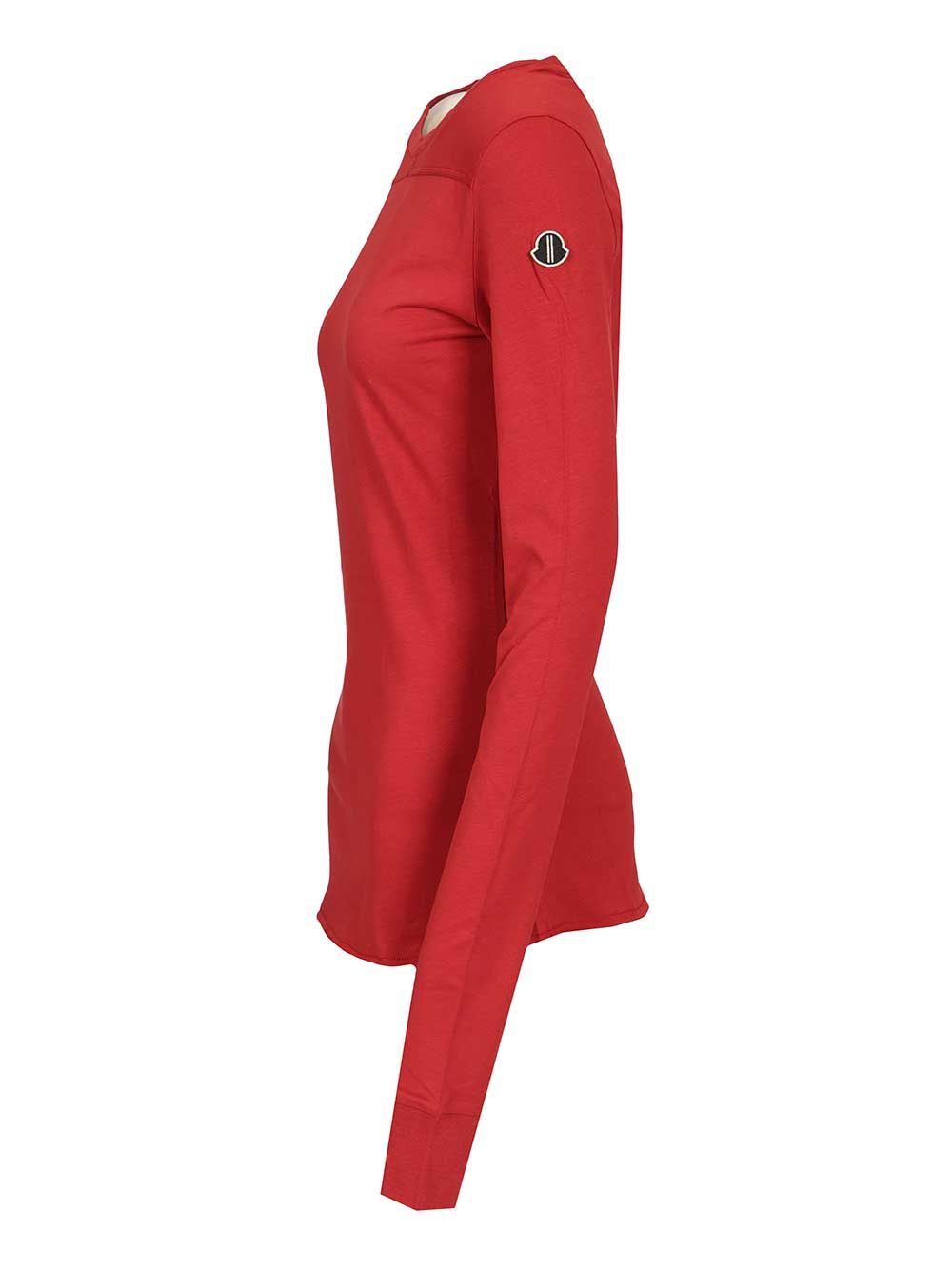 Moncler X Rick Owens Girder T-Shirt - Rosso | 99bb8ff13b01af23656470bcab0b99f315694d39
