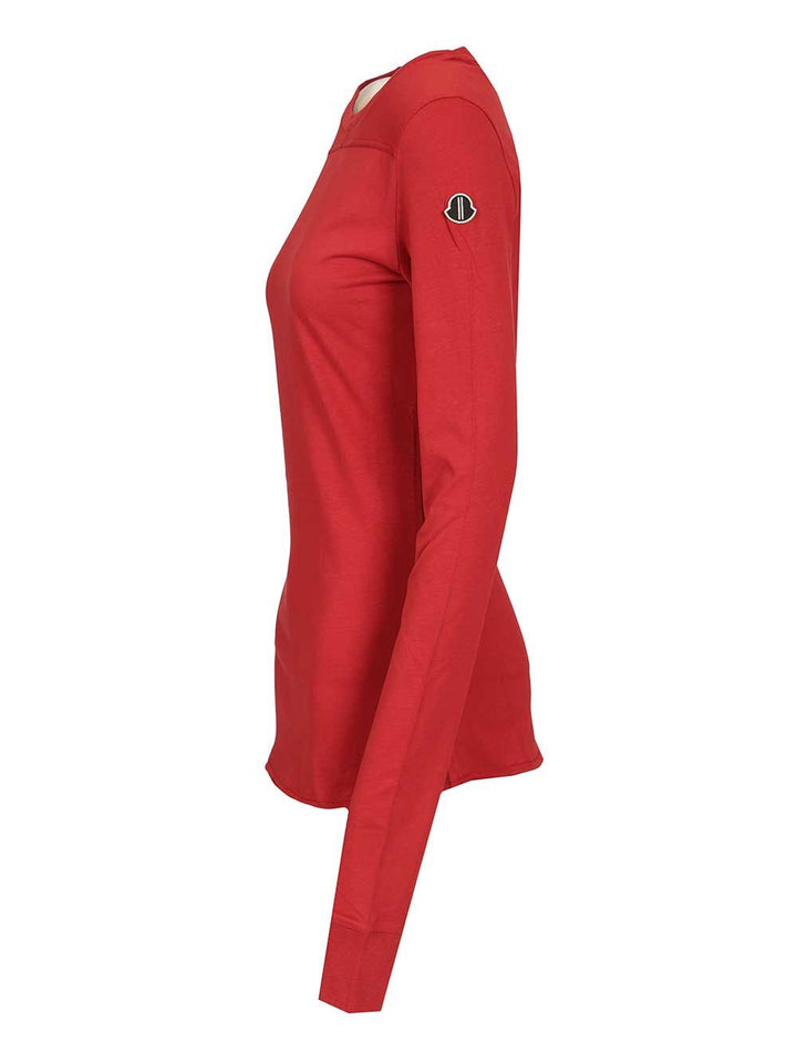 Moncler X Rick Owens Girder T-Shirt - Rosso | 99bb8ff13b01af23656470bcab0b99f315694d39