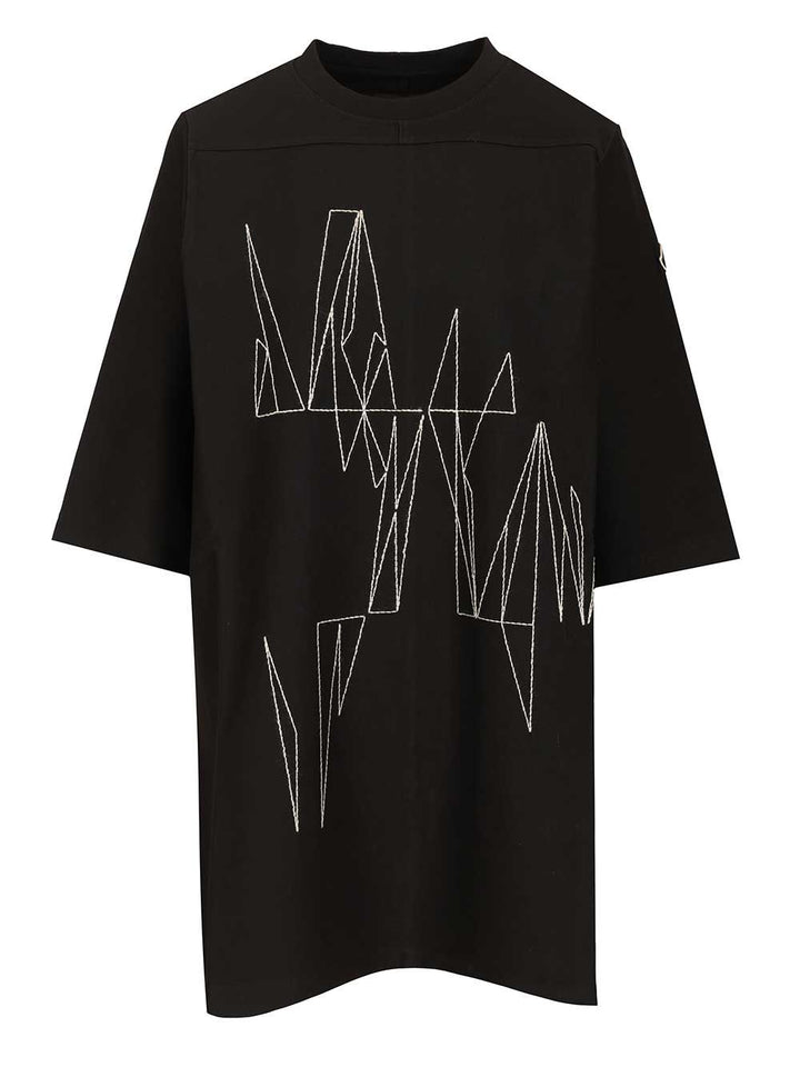 Moncler X Rick Owens Jumbo T-Shirt - Nero | e407fc0c53d5dd39ebe1d45a4422246d1d1affdd
