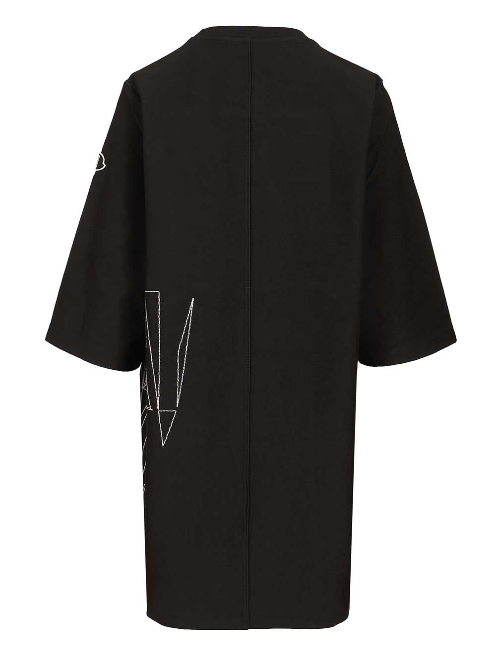 Moncler X Rick Owens Jumbo T-Shirt - Nero | ecf41825edba58731e97307e7fe79b1275d55562