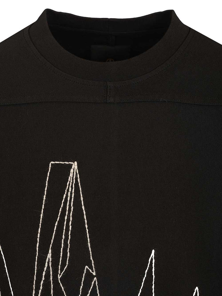 Moncler X Rick Owens Jumbo T-Shirt - Nero | 7924a37e6ec63109ee055071f26ef4d13dd20c05
