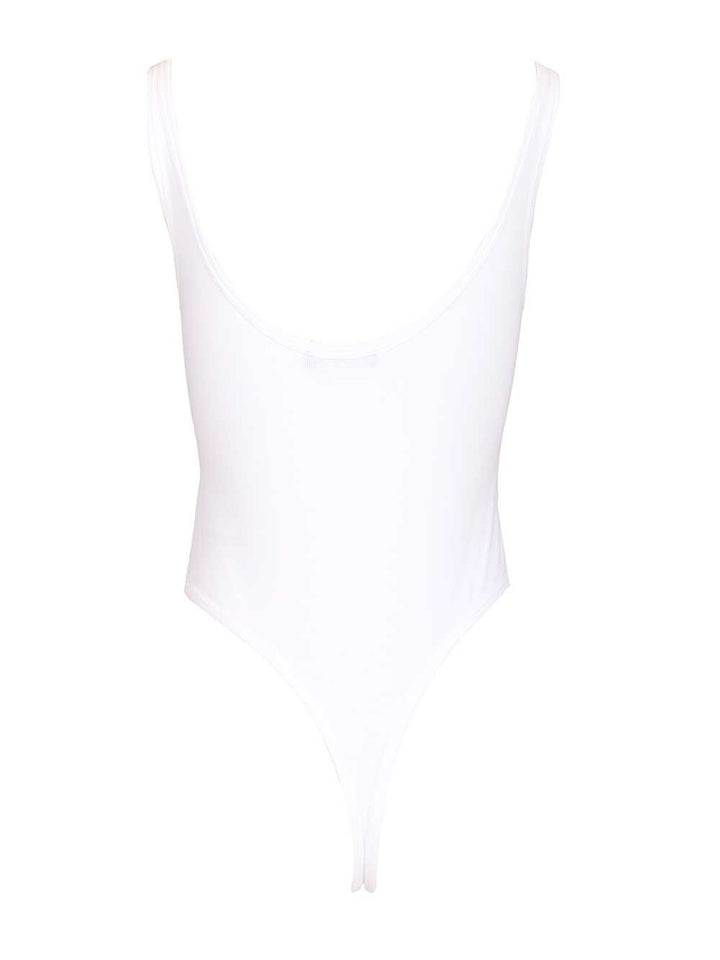 Versace Organic Cotton Bodysuit Top - Bianco | 5ff767189aaeacc50164bd1b4b80396726048901