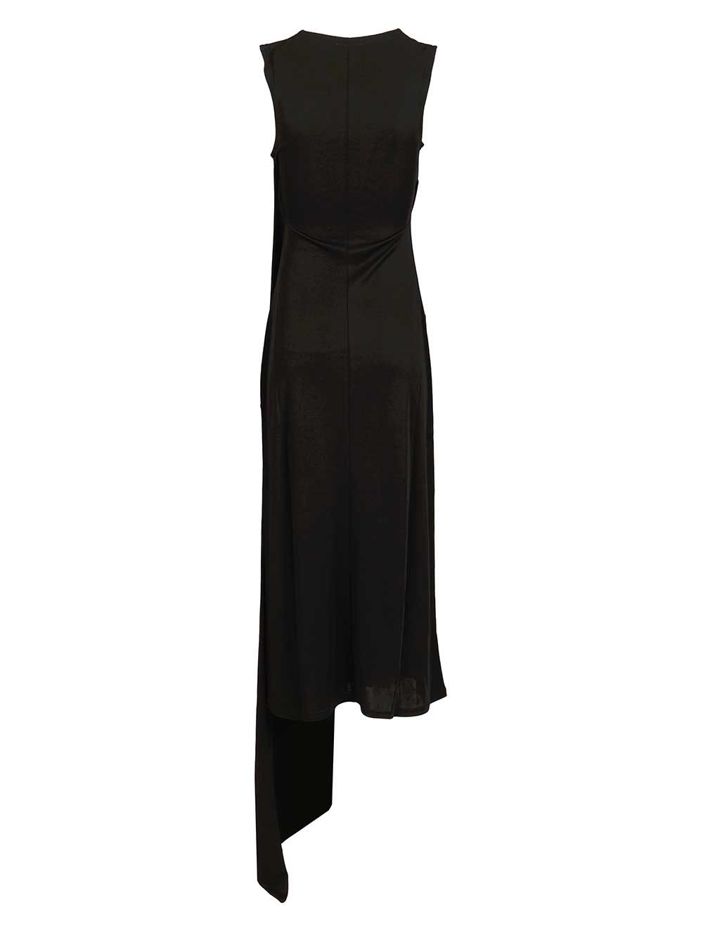 Ami Long Dress In Jersey Crepe Abiti - Nero | 17c5136242c707edefc18830da3aeba9666e2d12