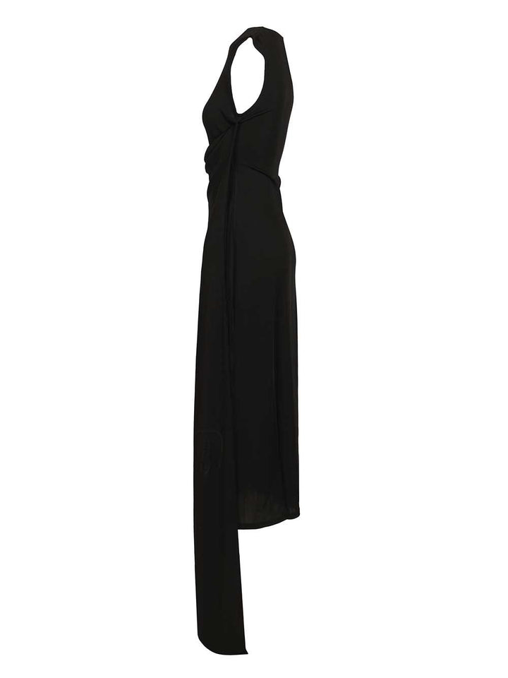 Ami Long Dress In Jersey Crepe Abiti - Nero | 38457089583bfcec0d397c85c7c15e5b0d7f745e