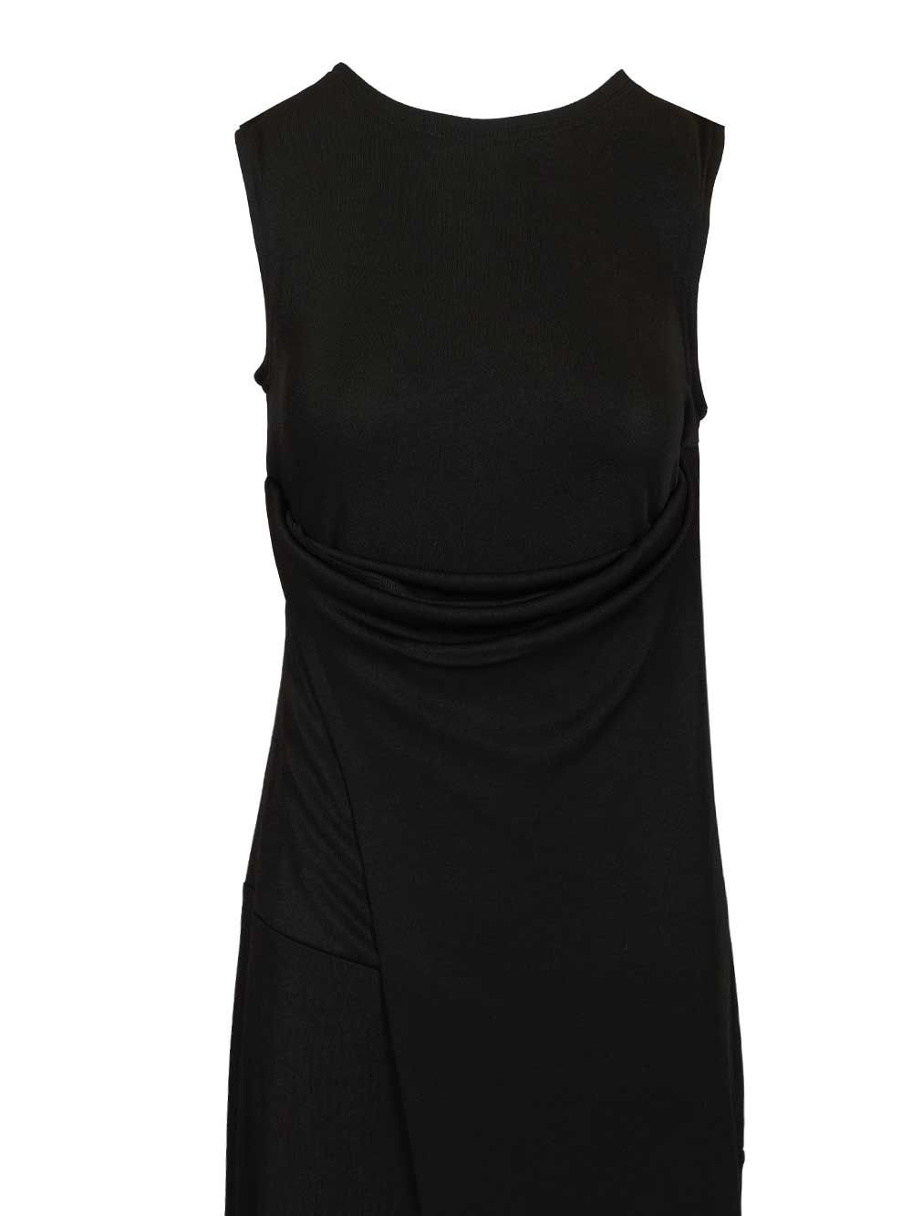Ami Long Dress In Jersey Crepe Abiti - Nero | 88c21e3326f36b31768365c8399c9cf839326693