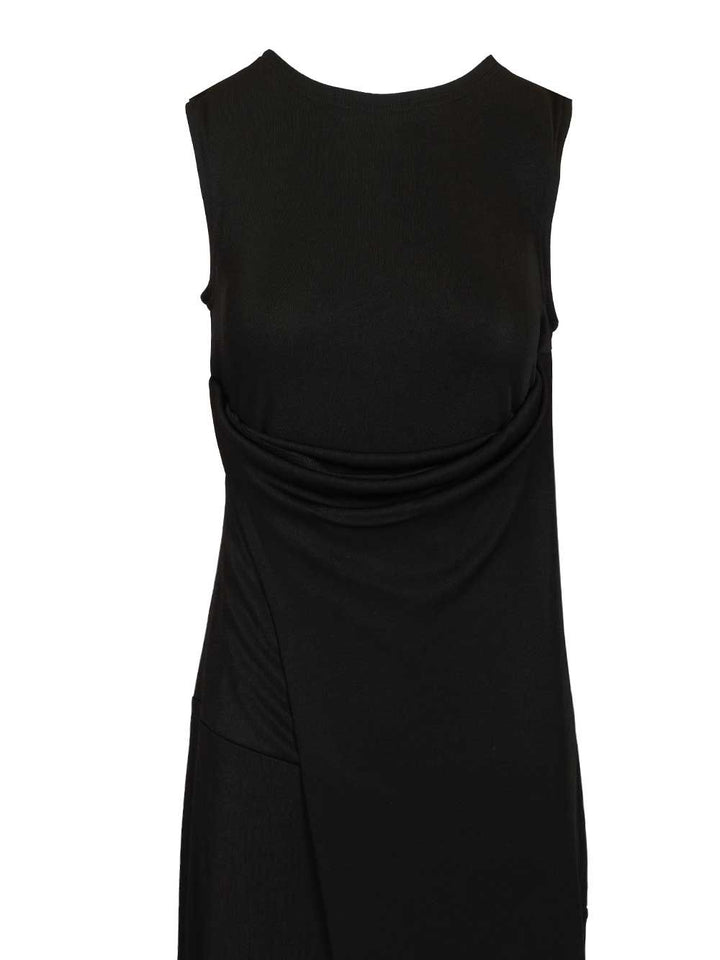 Ami Long Dress In Jersey Crepe Abiti - Nero | 88c21e3326f36b31768365c8399c9cf839326693