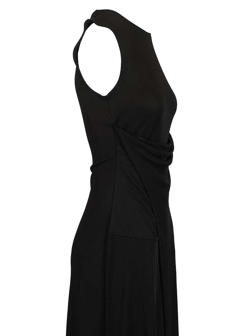 Ami Long Dress In Jersey Crepe Abiti - Nero | 29e069bc2783fce789c824ad6331924e7f30d8db