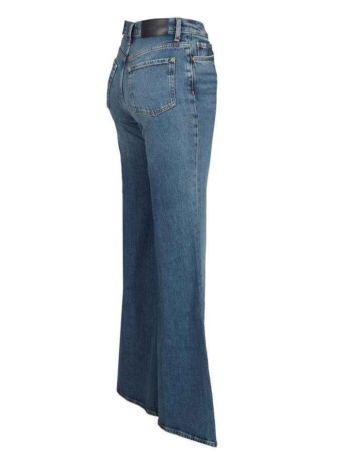 7 For All Mankind Retro Flare Explorer Jeans - Blu | 8b8efb4d749e189272f51b63fbaff5433c7902fd