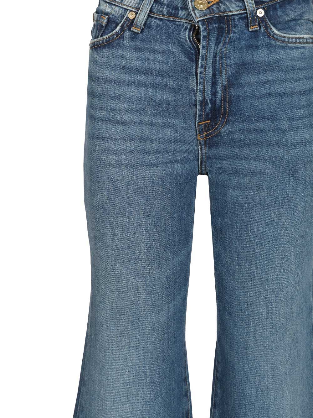 7 For All Mankind Retro Flare Explorer Jeans - Blu | 35627277eaa94d90e25bbae87a4b19535baa0b2f
