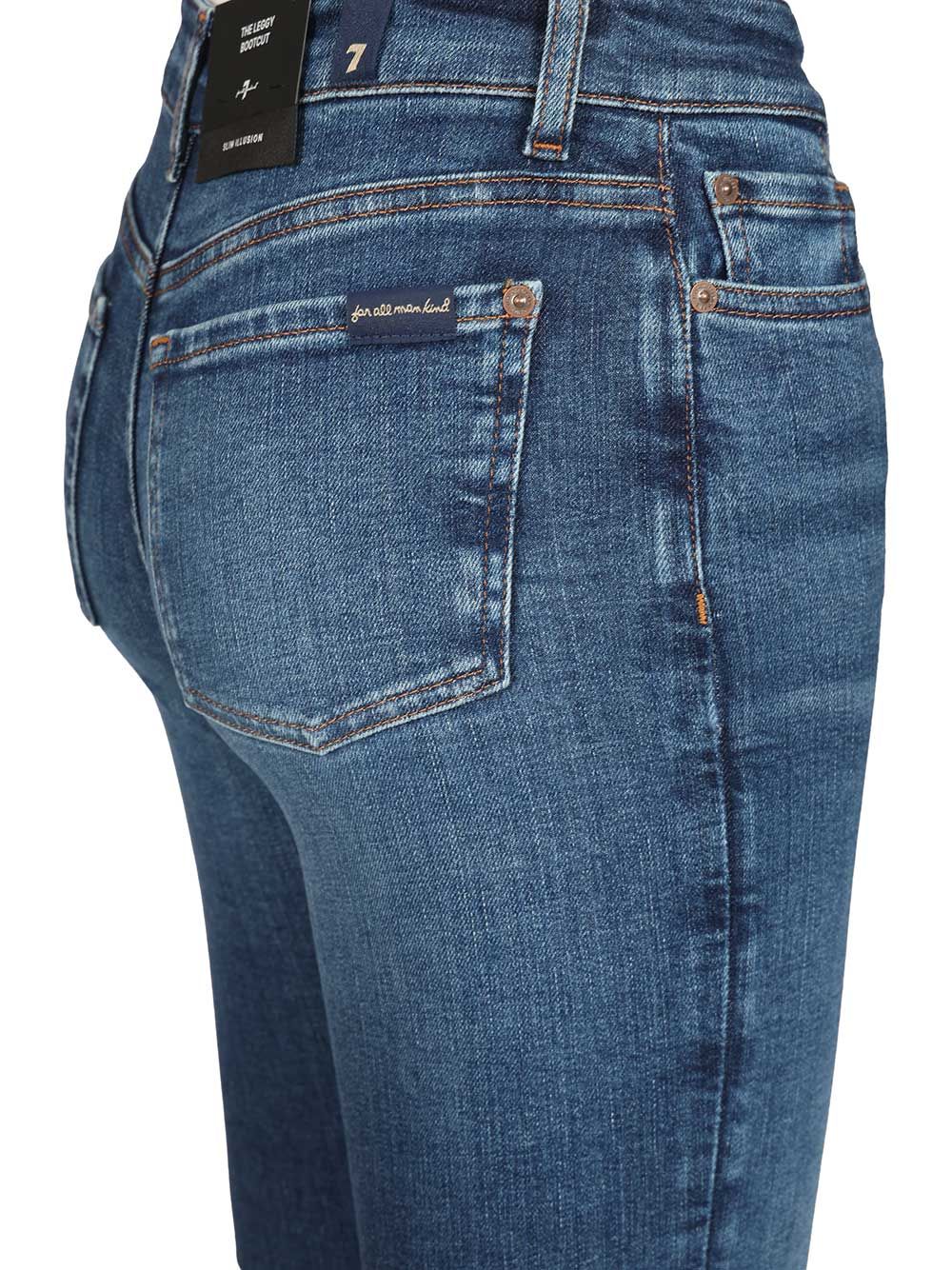 7 For All Mankind The Leggy Bootcut Moonwater Jeans - Blu | 22601ba8143f50696116cc881fb2a7891ea5d3cf