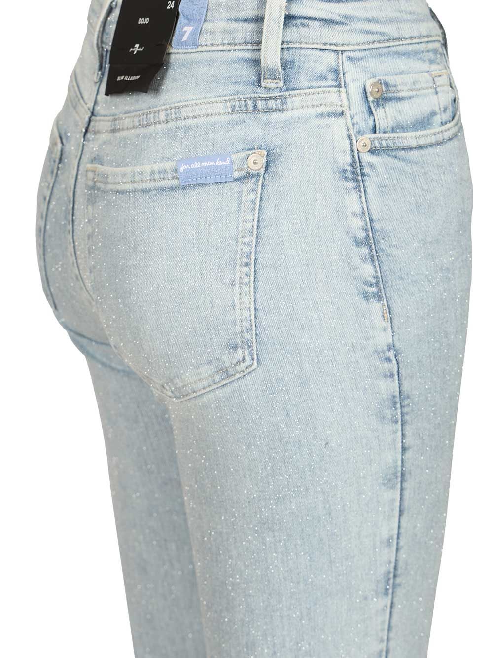 7 For All Mankind Dojo Sparkling Jeans - Light blue | a8c7eefc14f3a039b3c0e800d50c8b9afbde7a00