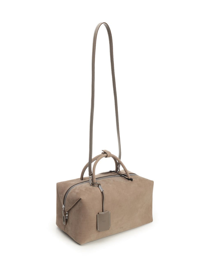 Max Mara Hold All Suede Bauletto Handbags - Beige | d0993caf62afc4912c65cb6f58b2091e03263bdc