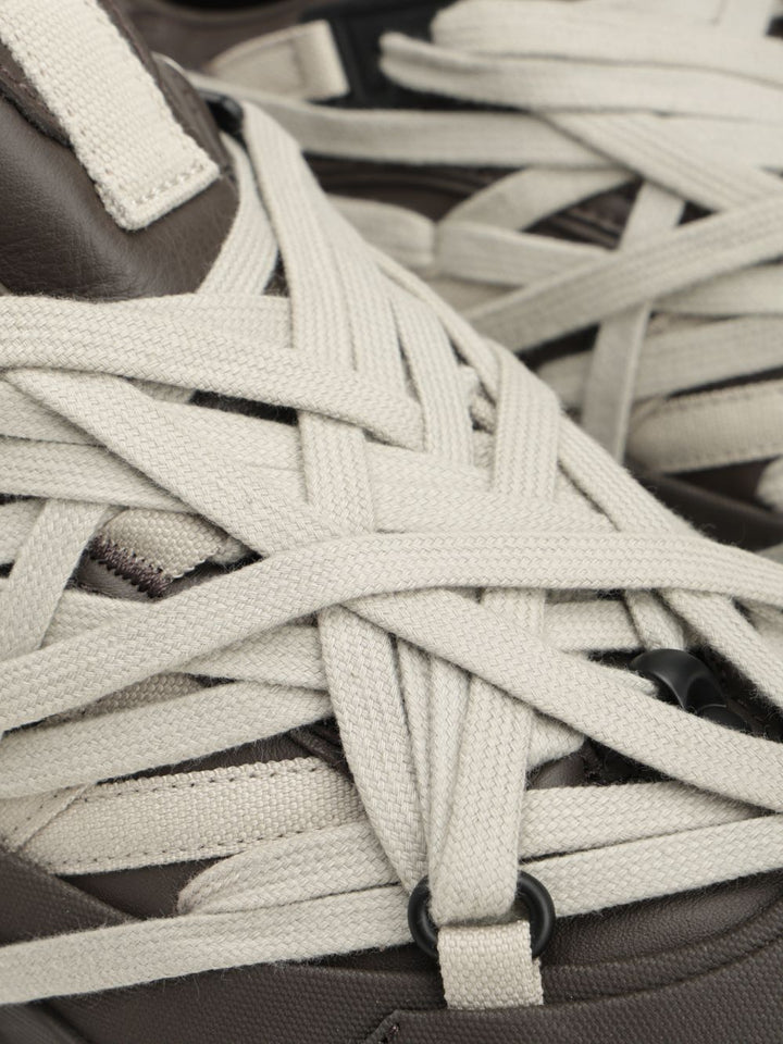 Moncler X Rick Owens Trailgrip Megalace® Sneakers - Marrone | 7587c954f8d44d9fd493af0b1c17f6d1a3de2a8f