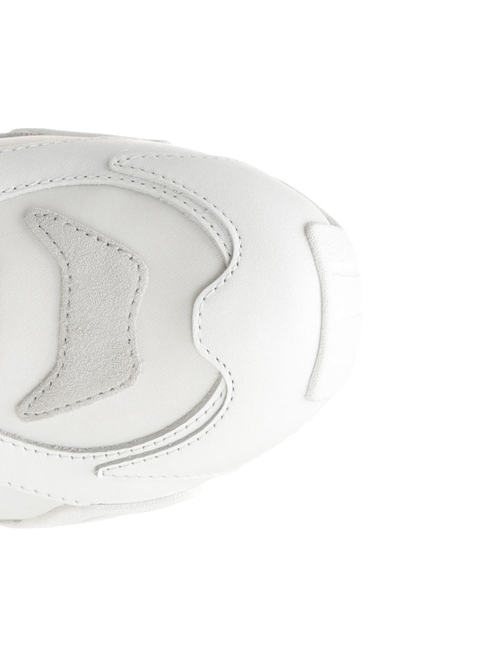 Versace Sneaker Suede+Fabric+Calf Leather Sneakers - Bianco | 0a7730ed477f1a8d18236f58edf797f1ede709eb