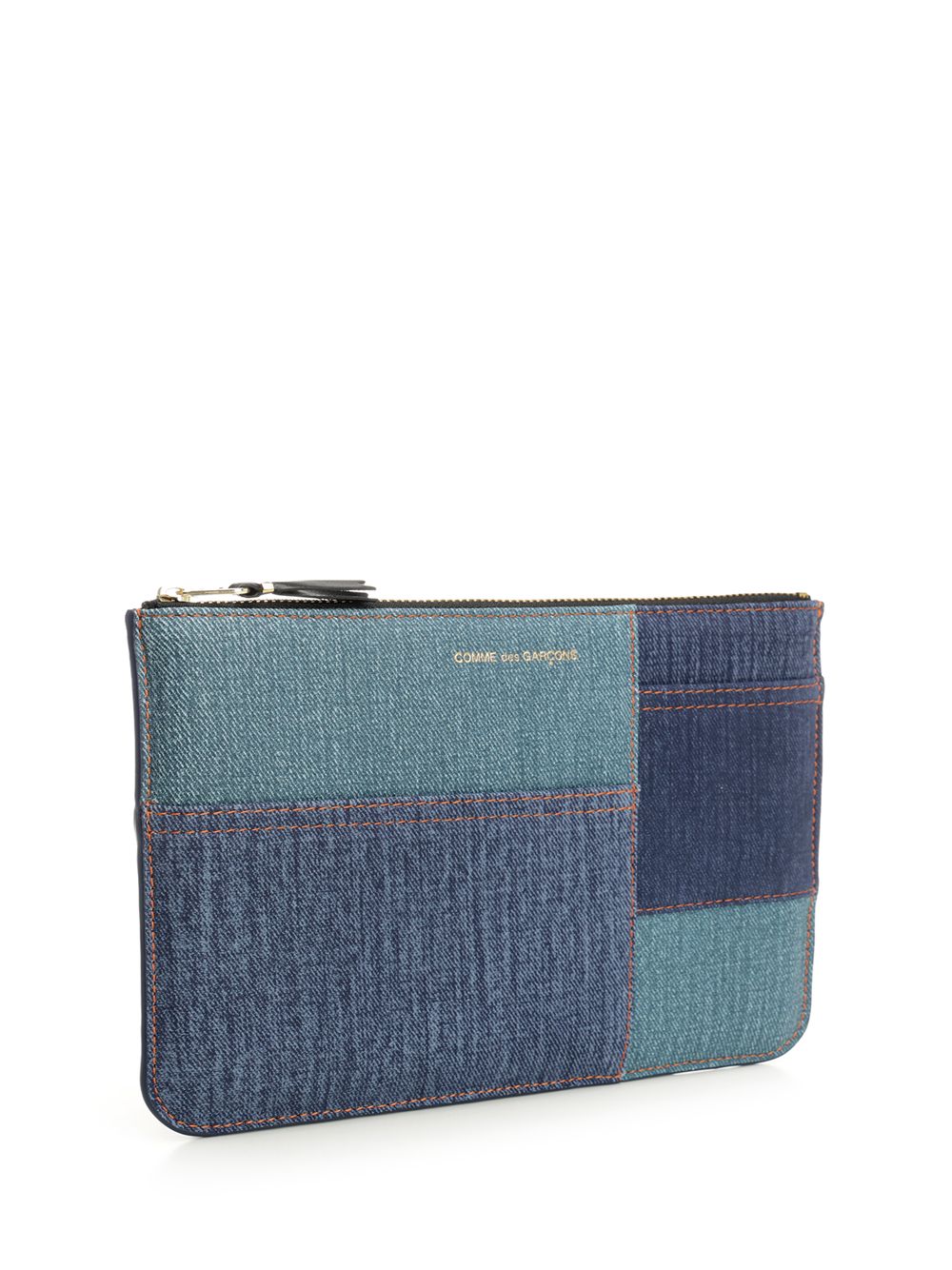 Comme Des Garcons Wallet Patchwork Pouch Small leather goods - Blu | af56a768bac8b843e7b44e1ef927f59851e305a5