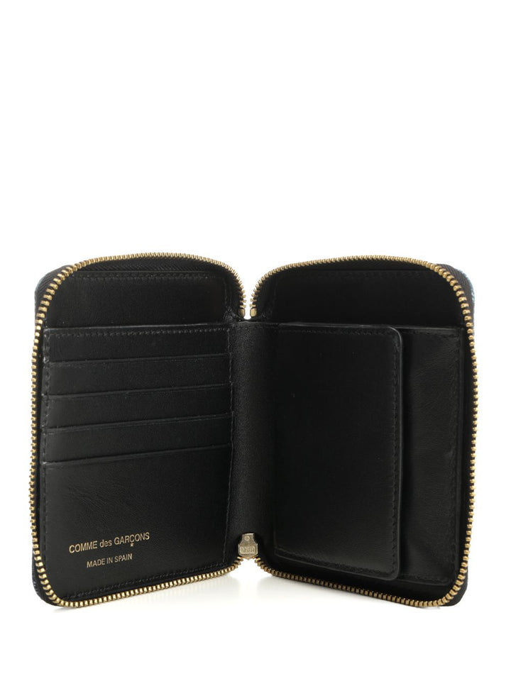 Comme Des Garcons Wallet Patchwork Leather Denim Effect Zip Around Wallet Wallets - Blu | bcc583982e883eb7df286562430e69b0889d1158